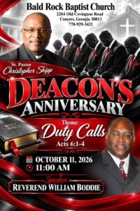DEACON'S ANNIVERSARY